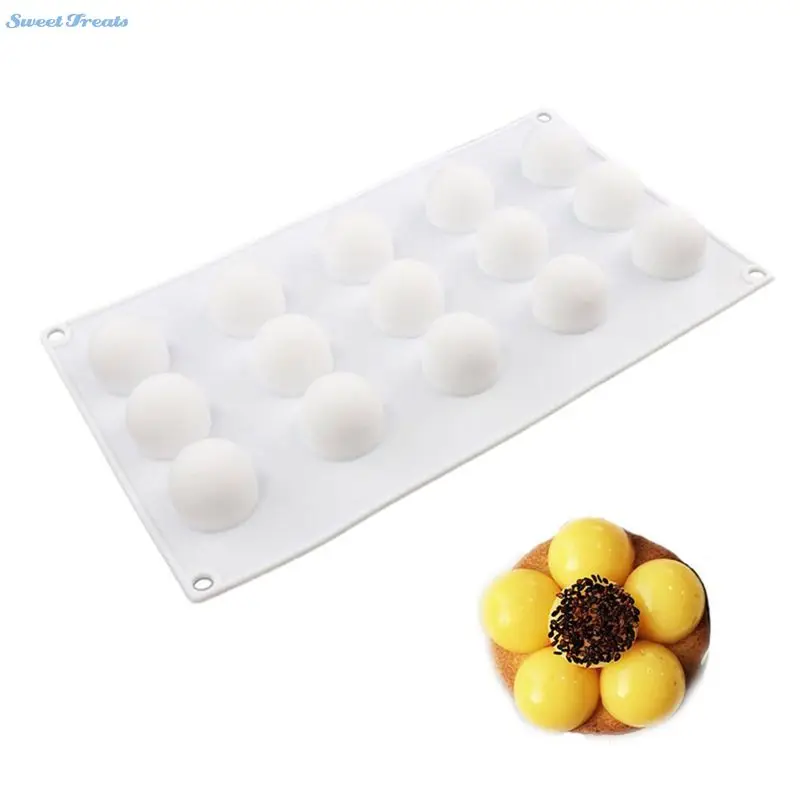 1 шт. антипригарная силиконовая круглая форма в форме шарика мини для трюфеля