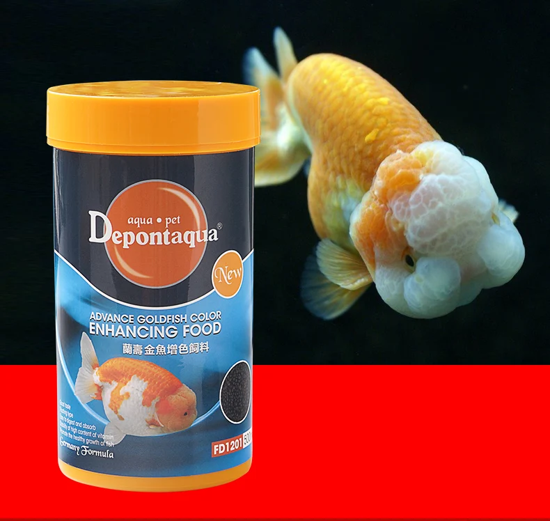 Depont Ranchu Золотая рыбка для улучшения цвета еды медленное оседание Тип высокое