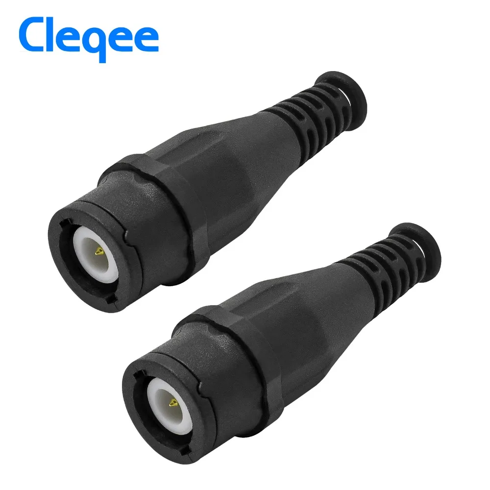Cleqee P7001 2 шт. Высокое качество BNC штекер разъем защитный корпус позолоченный паяльник