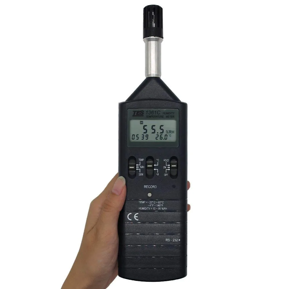 TES TES-1361C цифровой Datalogging влажности Температура метр TES1361C | Инструменты