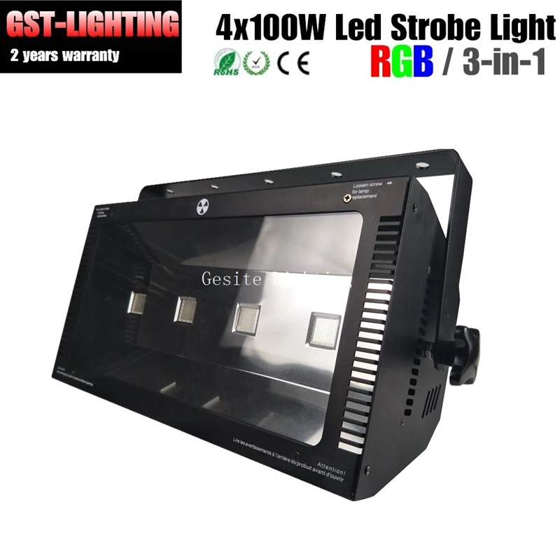 4 шт. 400 Вт RGB 3 цвета Atomic 3000 светодиодный стробоскоп освещение для сценивечерние