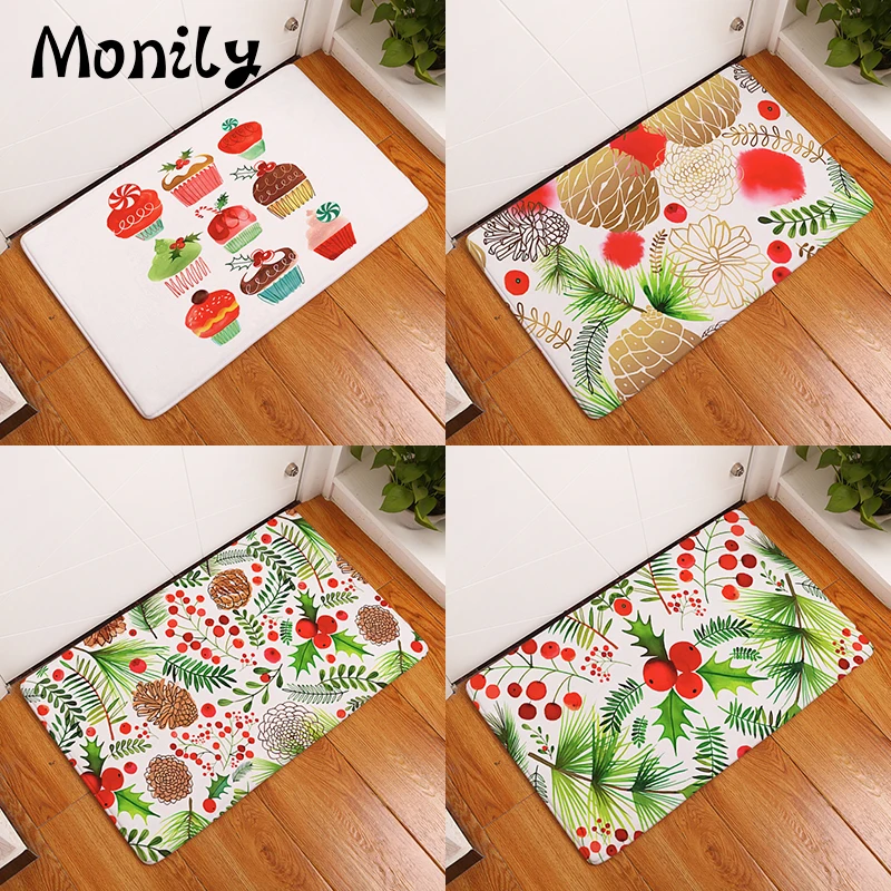 Monily Противоскользящий Водонепроницаемый дверной коврик ананас растение