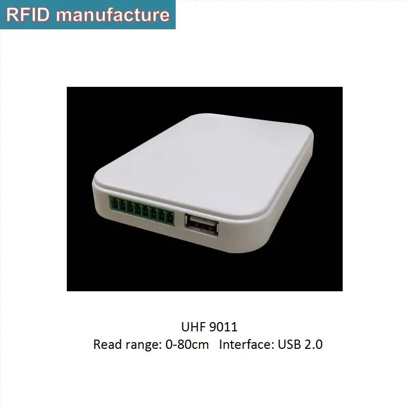 Настольный usb uhf rfid считыватель 0 80 см встроенная круговая поляризованная антенна