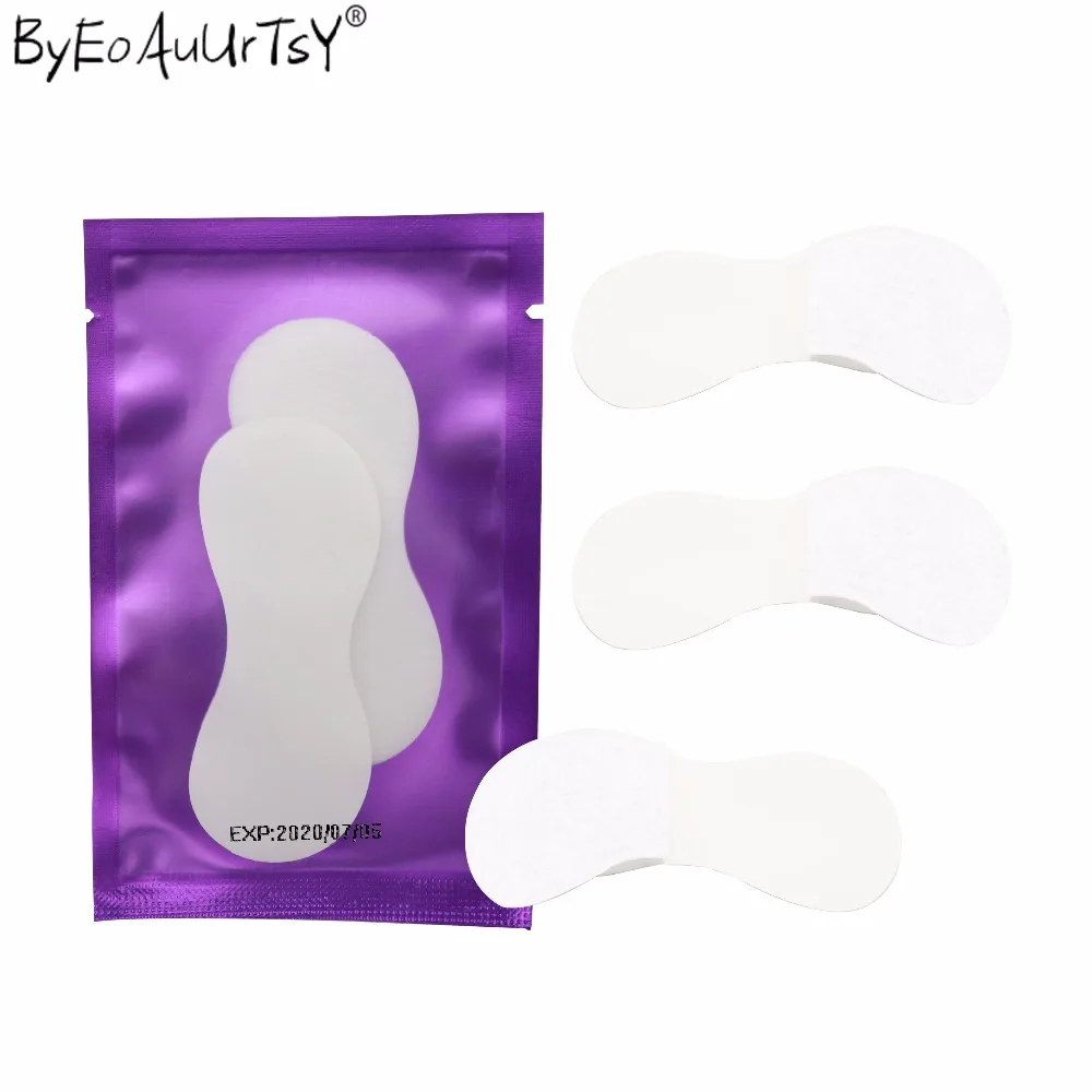 100 пар индивидуальных магнитных шелковых патчей под глаза для удаления ресниц