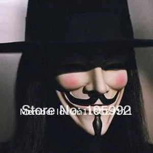 Vendetta Маска на Хэллоуин Вечерние Маски для лица Супер Страшные 100 шт./лот