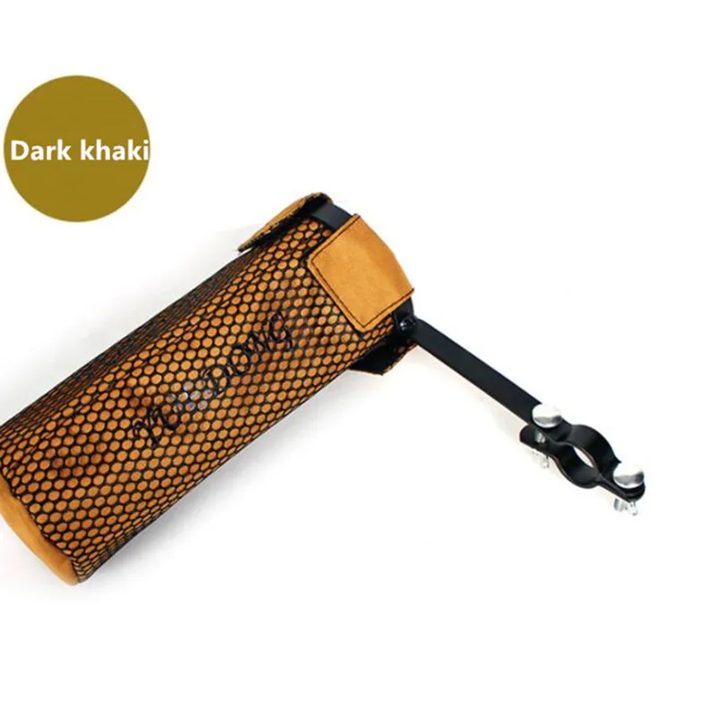 Dark khaki Портативный прочный сетчатый держатель барабана палочки мешок водонепроницаемый барабанные палочки сумка для хранения с подвесным ремешком - Цвет: Dark khaki