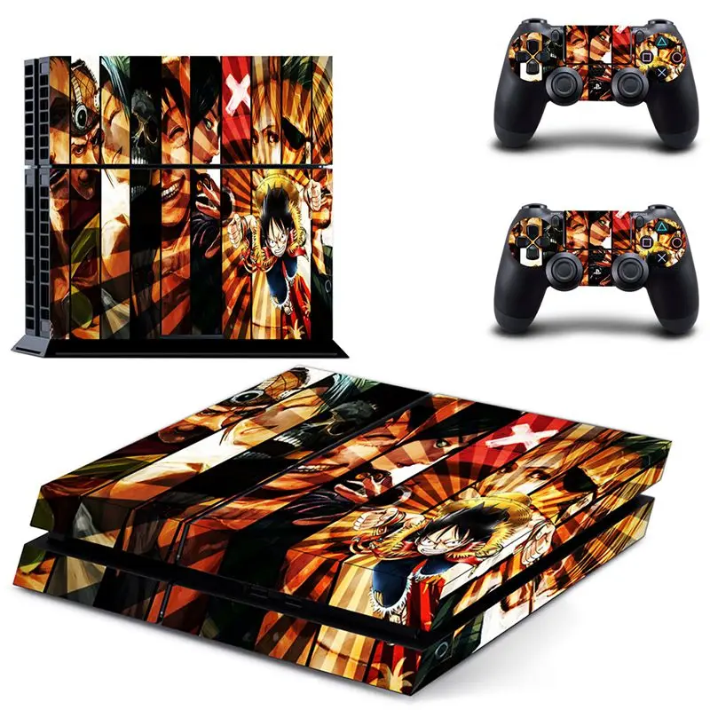 HOMEREALLY наклейка s аниме одна деталь виниловая Обложка Наклейка PS4 Кожа Наклейка для sony Play Station 4 консоль и контроллер кожи PS4 - Цвет: PS4 console skin