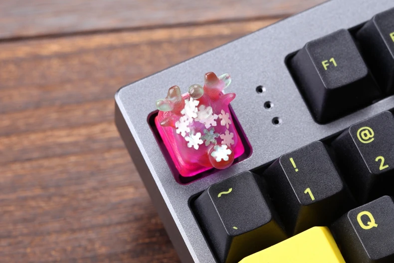 Groupbuy Боб Веселый Рождественский олень Смола Artisan блеск через колпачки Новинка для пользовательских механические клавиатуры