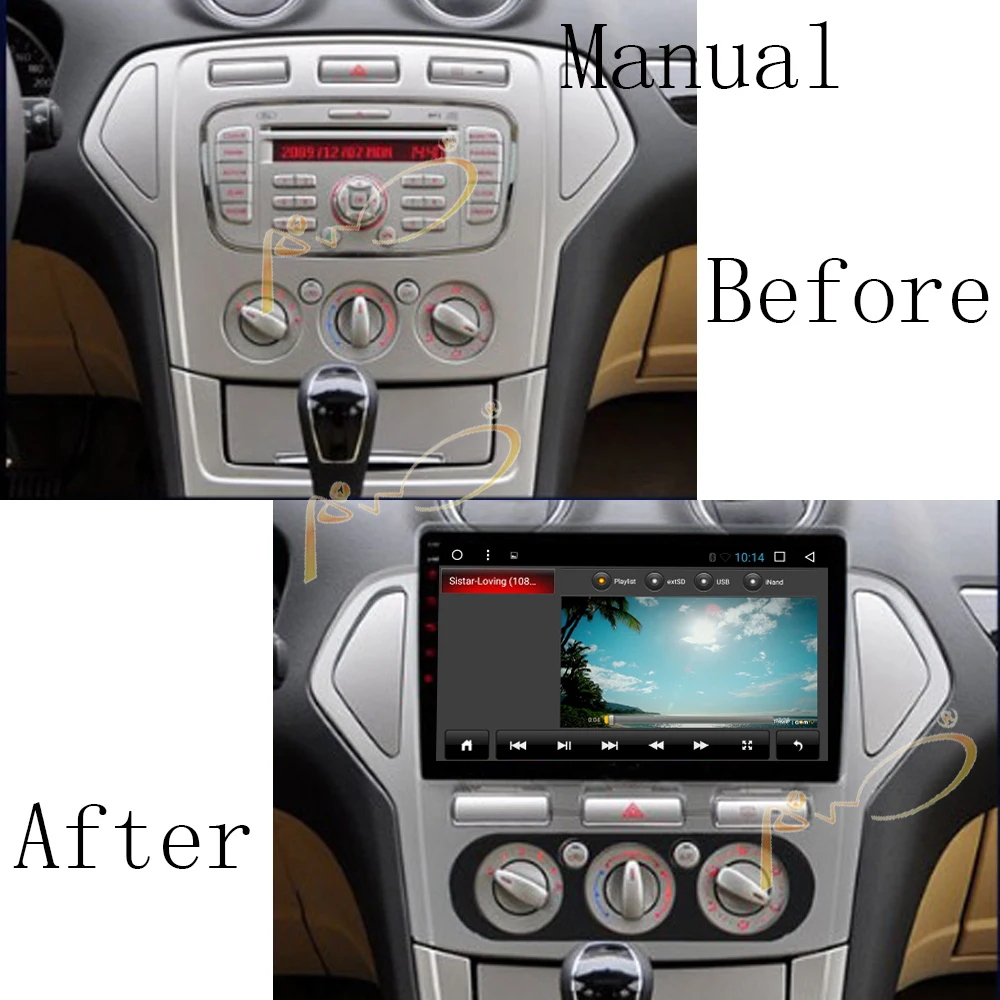Android 7 1 автомобильный стерео GPS Радио Navi для Ford Mondeo 2007-2012 мультимедийный плеер