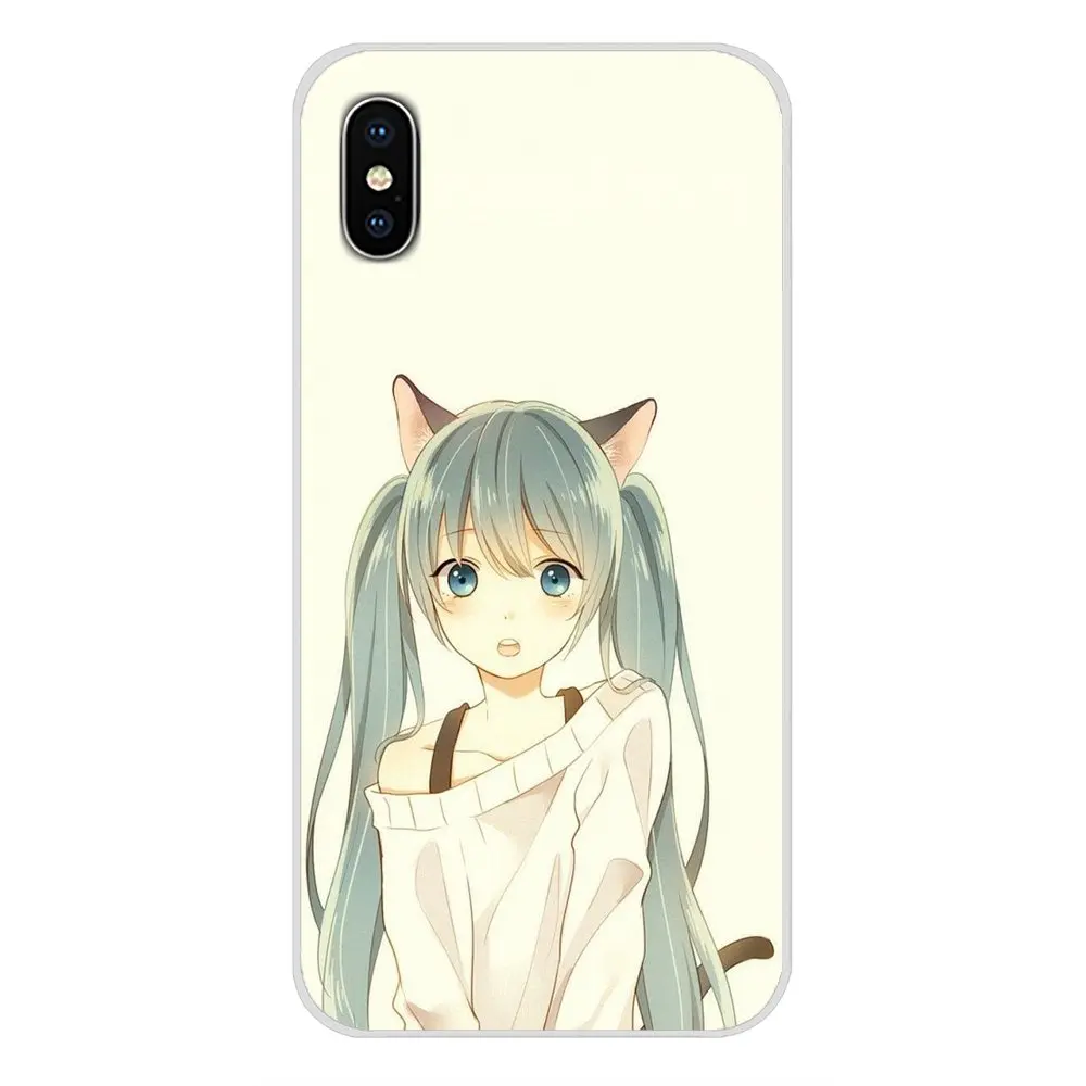 Аксессуары чехлы для телефонов Samsung Galaxy A5 A6S A7 A8 A9S Star J4 J6 J7 J8 Prime Plus 2018 аниме Neko Cat Girl