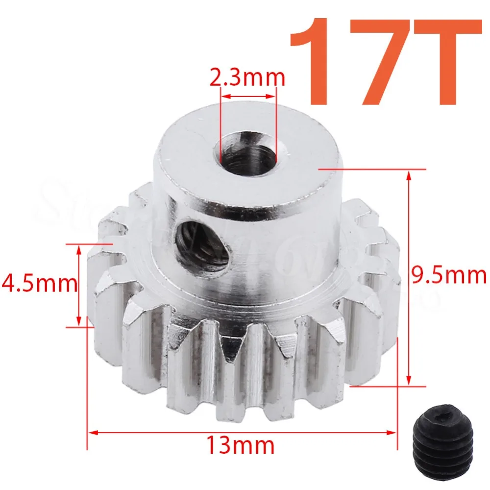 Для WLtoys A979 RC автозапчасти металлическая Шестерня двигателя 17 T Teeth1/18 внедорожный
