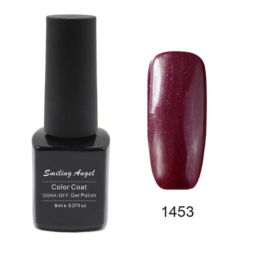 1453 Улыбчивый ангелочек Новые 8 мл GelPolish Гели для ногтей uv/LED Soak Off UV Гель для ногтей Лаки с высокое качество Vernis полу постоянный 05 - Цвет: 1453