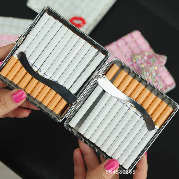 Новый Модный женский чехол для сигарет вмещает 20 | Дом и сад