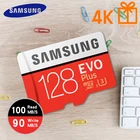 Карта памяти SAMSUNG, карта Micro SD 100 МБс., 128 ГБ, 32 ГБ, 64 ГБ, 256 ГБ, класс 10, U3, флеш-карта TF Micro SD для телефона с мини SDHC, SDXC