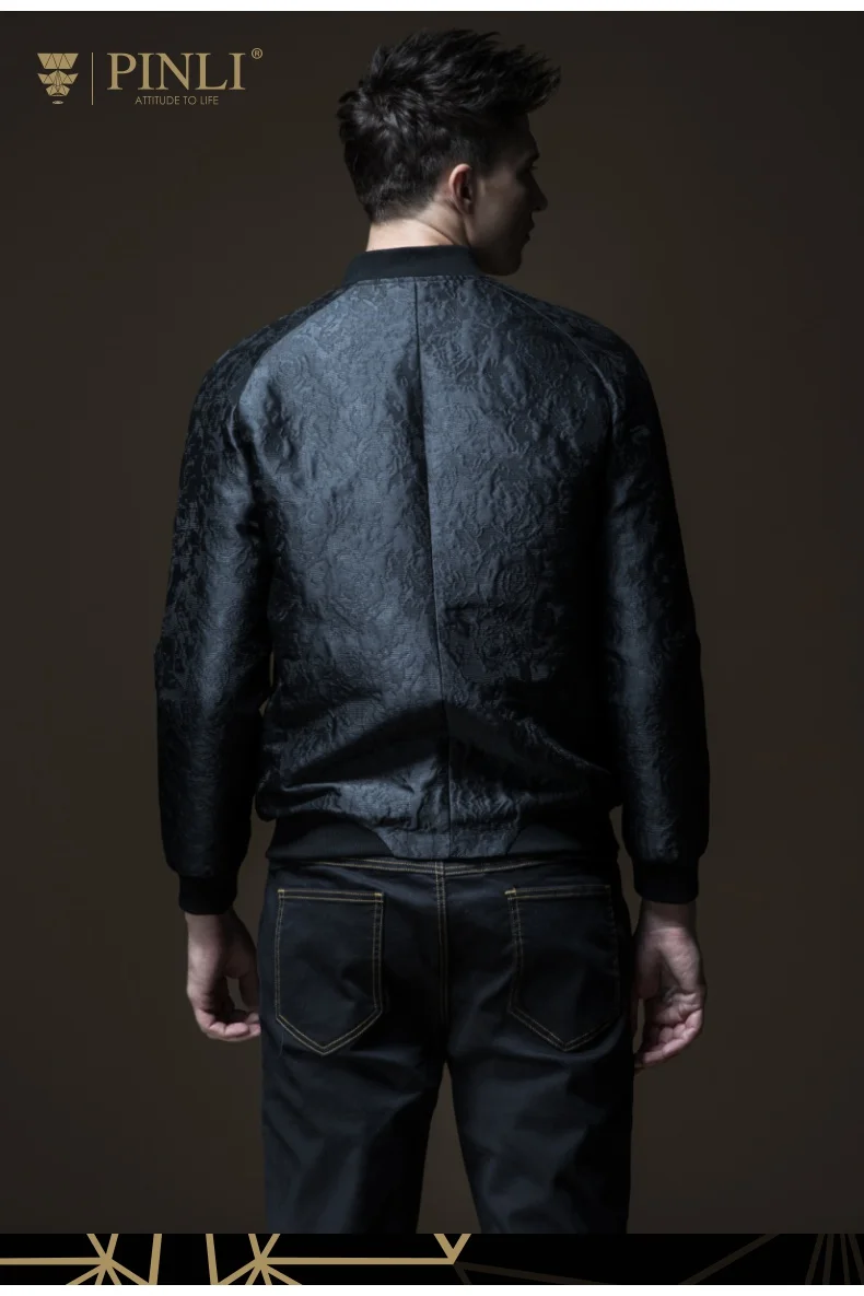 Jaqueta Masculino Pinli Pin Lai новая стильная мужская бейсбольная куртка, жаккардовая куртка Chao B183104380