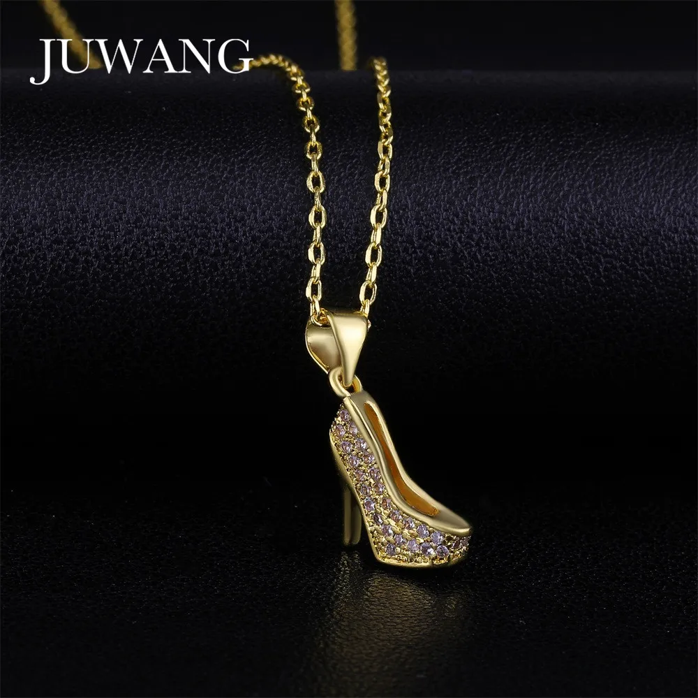 Женские туфли на высоком каблуке JUWANG серебристые цепочки с кулоном и из