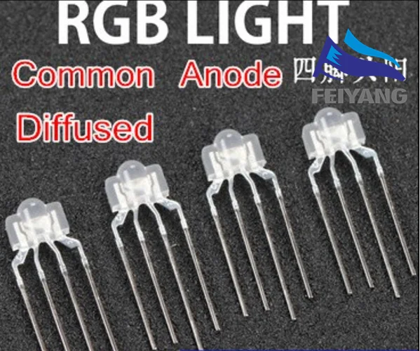Разноцветные диоды для клавиатуры 4 контакта 2 6*3 5*6 5 мм 50 шт.|multicolor diode|light diode3mm rgb led