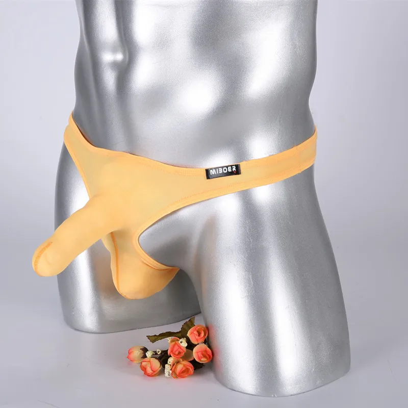 Для мужчин мужские плавки Трусы Ice Silk бесшовная футболка с бюстгальтер бикини