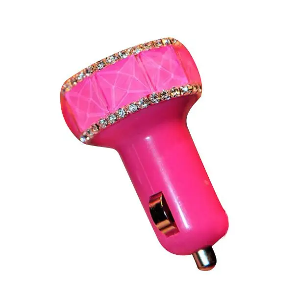 Лучшие предложения Стразы с двумя usb-разъемами автомобильное зарядное