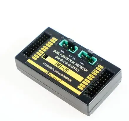 

Frsky RB-20 двойной приемник двойной мощности, телеметрический автоматический переключатель и максимальная выходная мощность до 10 А для радиоу...