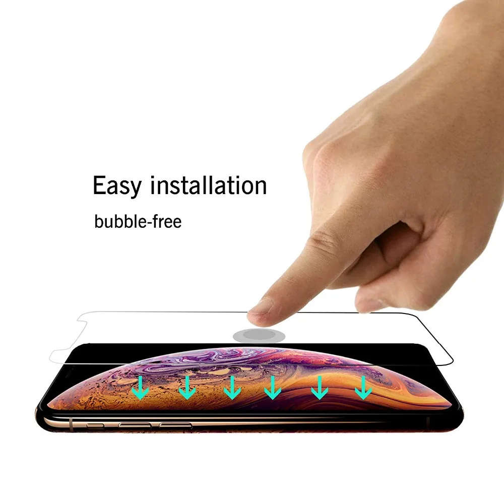 Для iPhone X/XS протектор экрана из закаленного стекла с твердостью 9 H толщиной 0 26 мм и