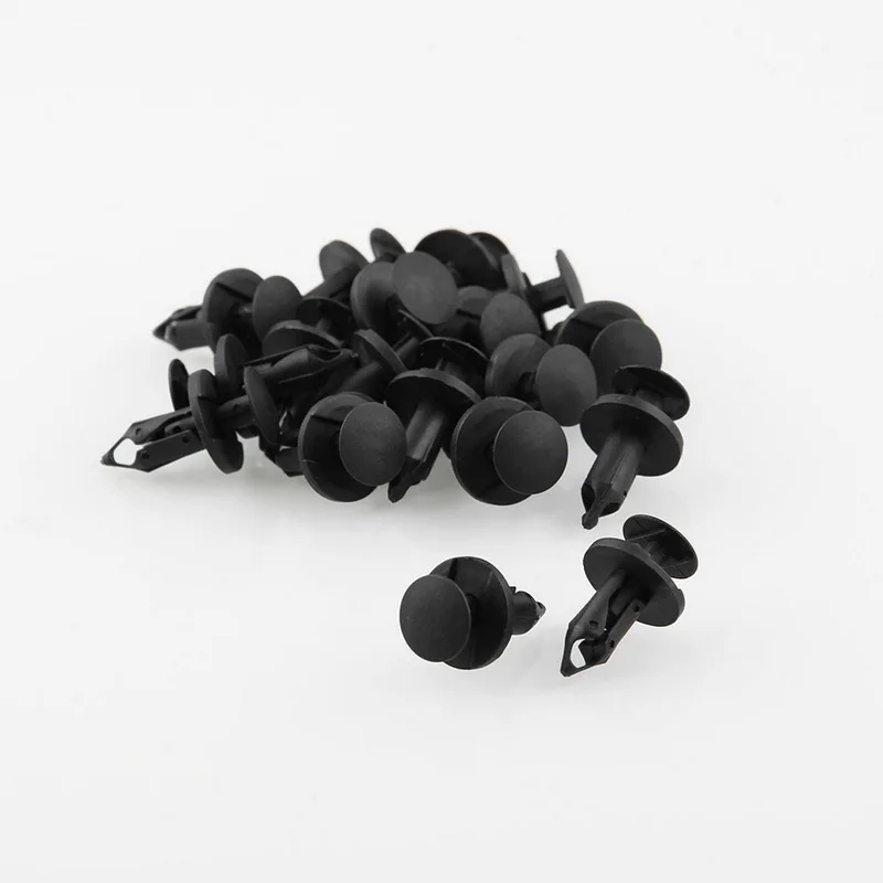 20x автомобиль универсальный черный пластик заклепки 8 мм бампер зажим для Nissan VW T4