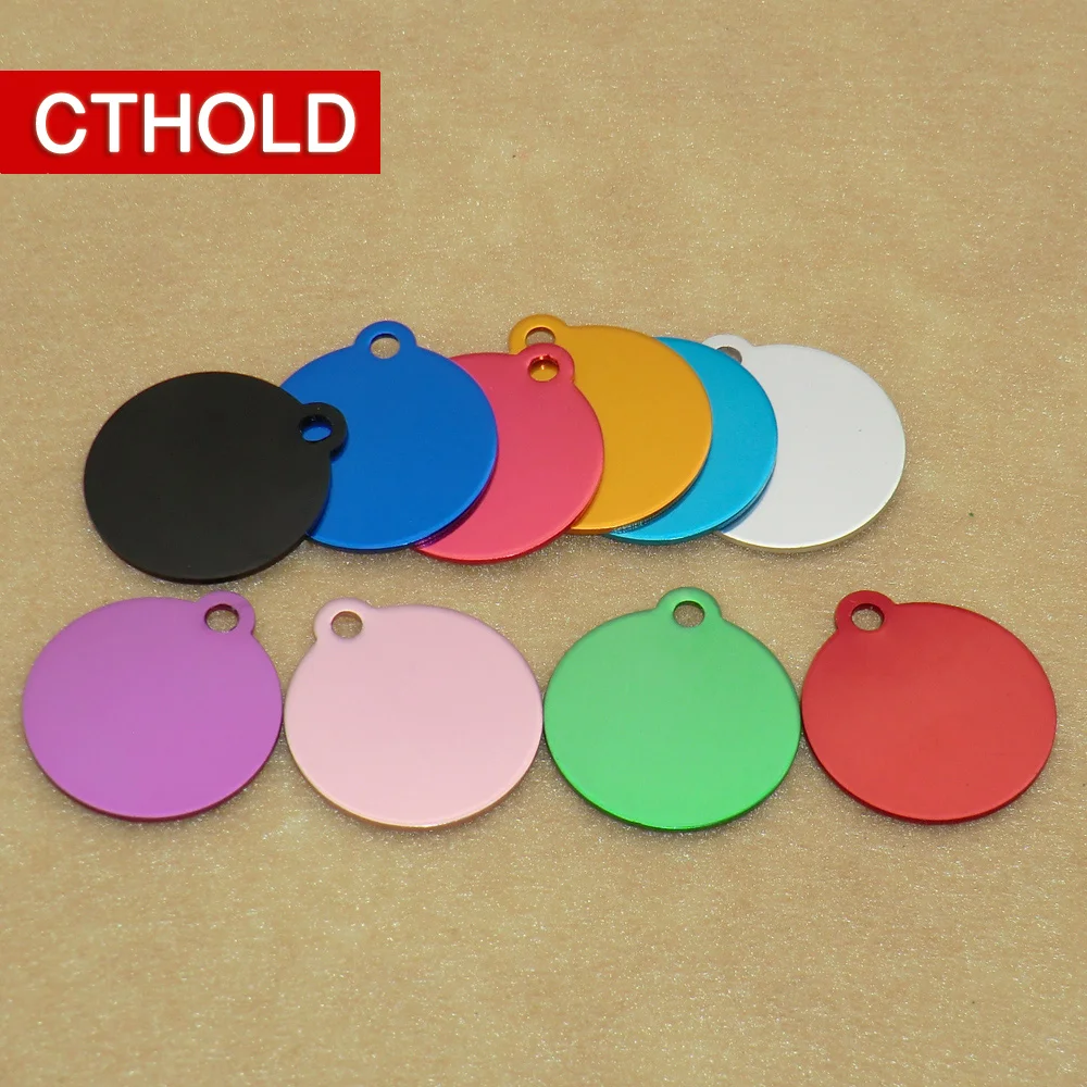 CTHOLD 100 шт. круглые идентификационные бирки для домашних животных на заказ