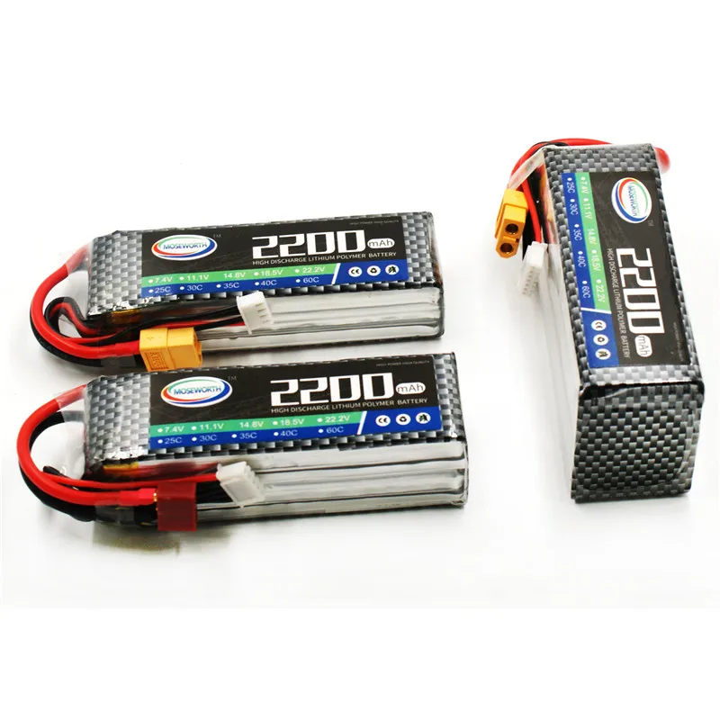 

4S 14.8V 2200mAh 40C 60C Lipo Battery For RC Drone Quadcopter Car Boat Helicopter Airplane Model Remote Control Toys