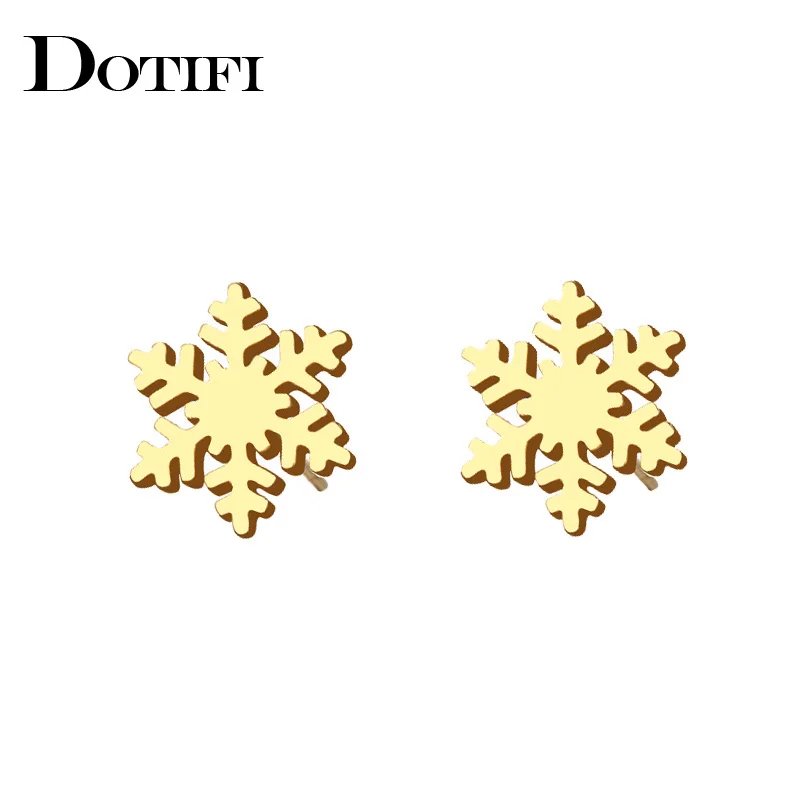 Женские и мужские сережки гвоздики DOTIFI из нержавеющей стали золотистого