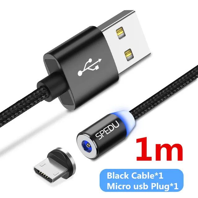 SPEDU USB Автомобильное зарядное устройство для мобильного телефона планшета Магнитный кабель быстрое зарядное устройство автомобильное зарядное устройство двойной USB автомобильный адаптер зарядного устройства для телефона в автомобиле - Тип штекера: Micro usb cable