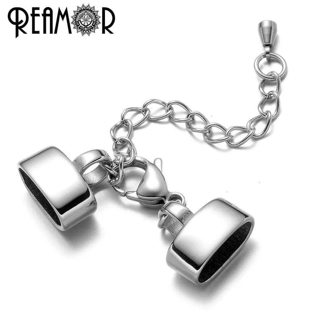 REAMOR 12*6 мм 316L из нержавеющей стали шармы соединители стежка молния с
