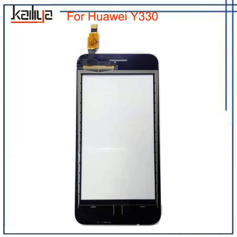 Черный ЖК-дисплей панель экрана для huawei Ascend Y330 U00 U01+ 4," сенсорный экран дигитайзер стекло сенсор Замена сборки - Цвет: Only Touch Screen