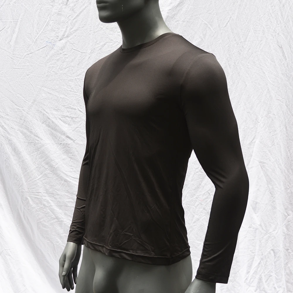 Прямая поставка мужская рубашка с длинным рукавом UPF 50 для серфинга Rashguard сухого