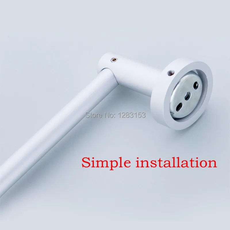 Настенные пространство Алюминий серебро Полотенца бар держатель Ванная комната