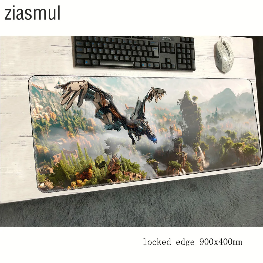 Коврик для мыши horizon zero dawn 900x400x2 мм коврик компьютерной с HD рисунком игровой