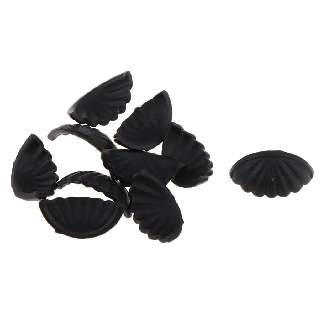 Black 10 шт кукольный домик миниатюрные ручки ящика набор дверных ручек DIY фурнитура Аксессуары - Цвет: Black