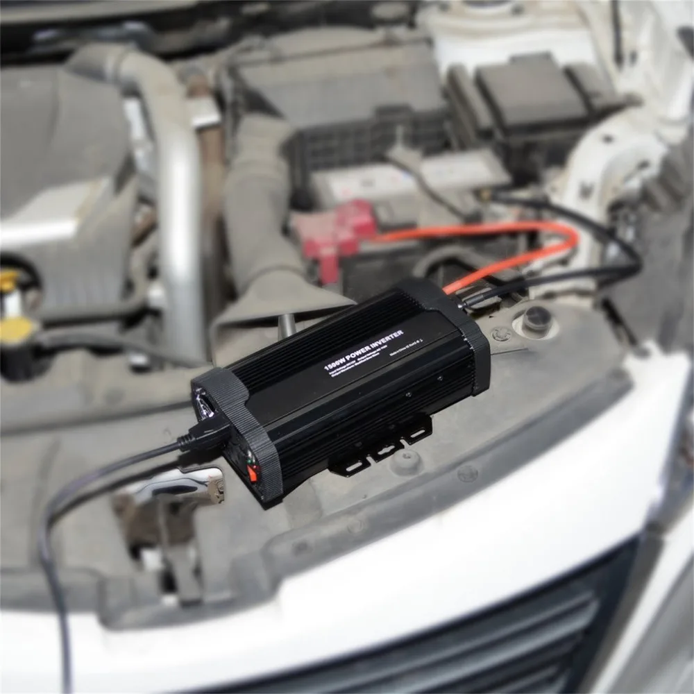 1500 Вт/1000 Вт/500 Вт/300 Вт/400 Вт Автомобильный инвертор 12В к AC110V солнечный инвертор модифицированный синусоидальный преобразователь питания адаптер Горячий