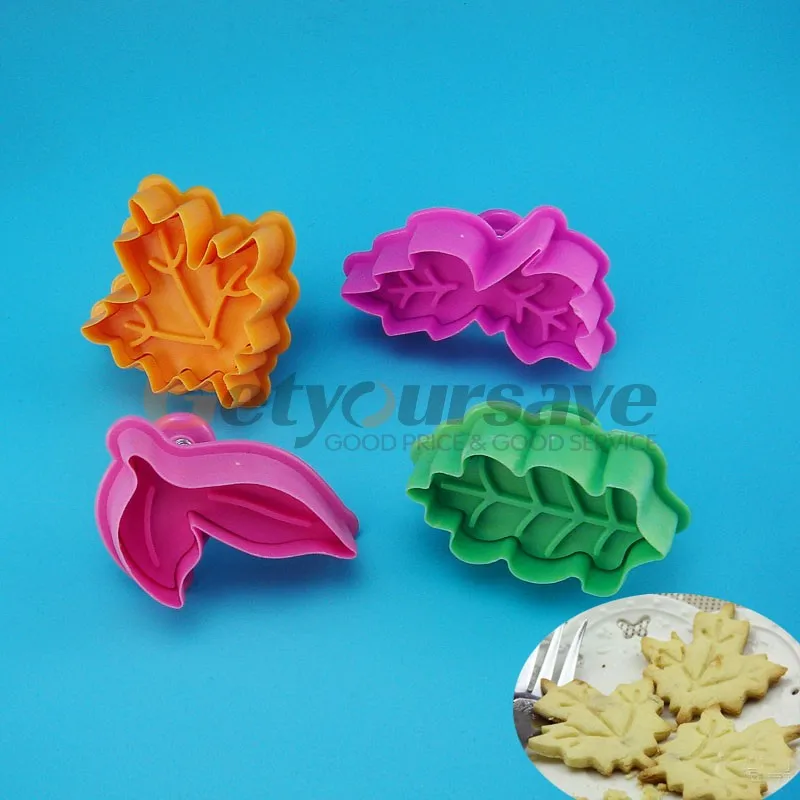 4 шт. осенний кленовый лист печенья резак выпечки бисквит мастика помадка торт