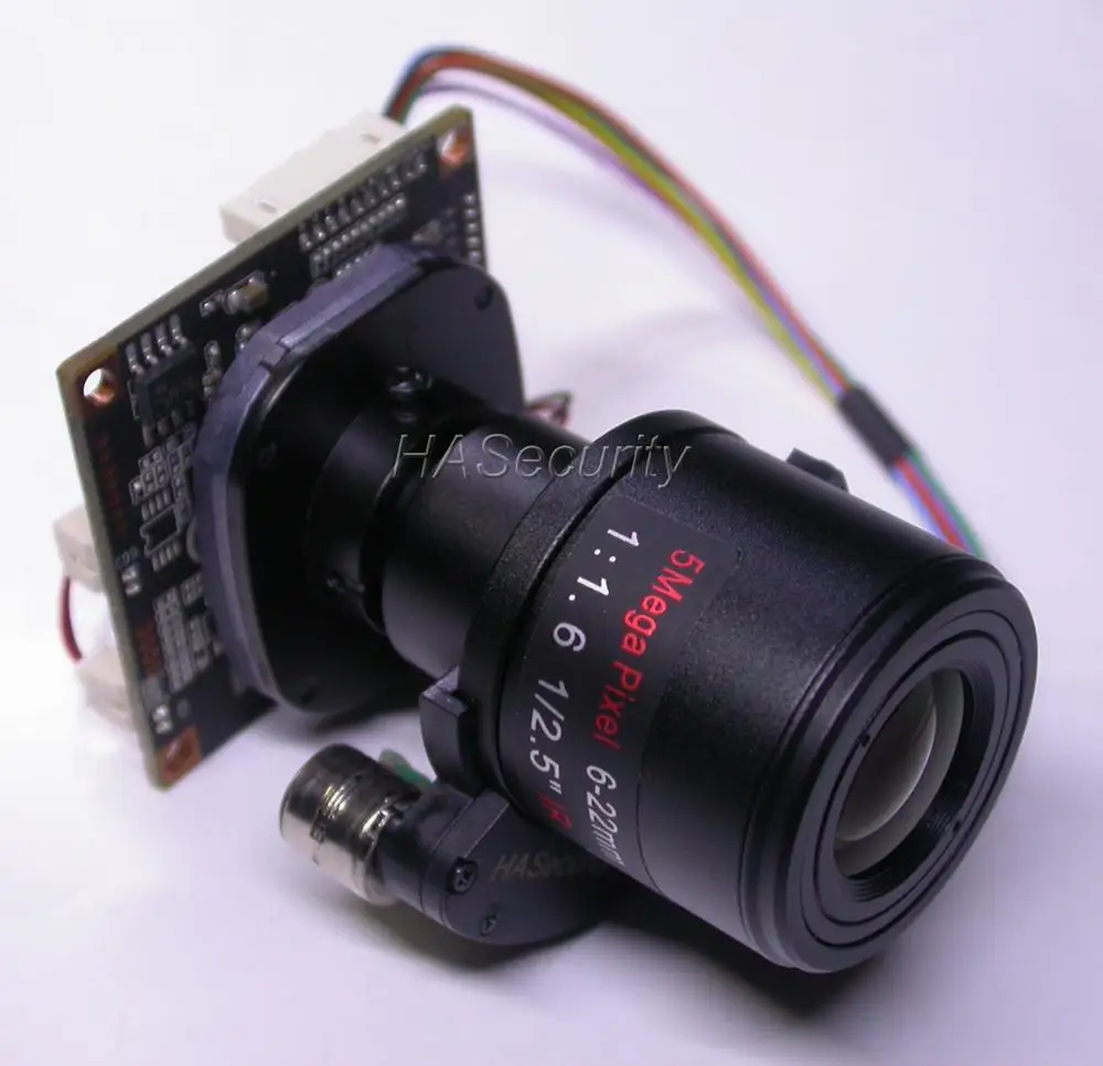 Моторизованный 6 22 мм зум и фокус 5.0MP объектив (1080P) AHD / TVI CVI CVBS 1/2.9 &quotSony IMX323 NVP2440