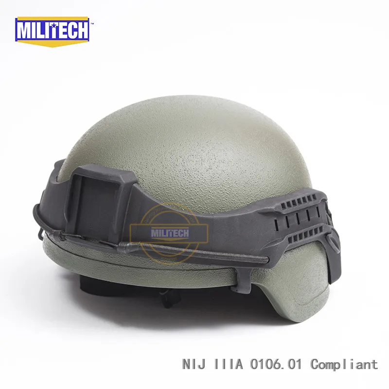 Пуленепробиваемый пуленепробиваемый шлем с тактическим козырьком MILITECH OD MICH ACH Mich