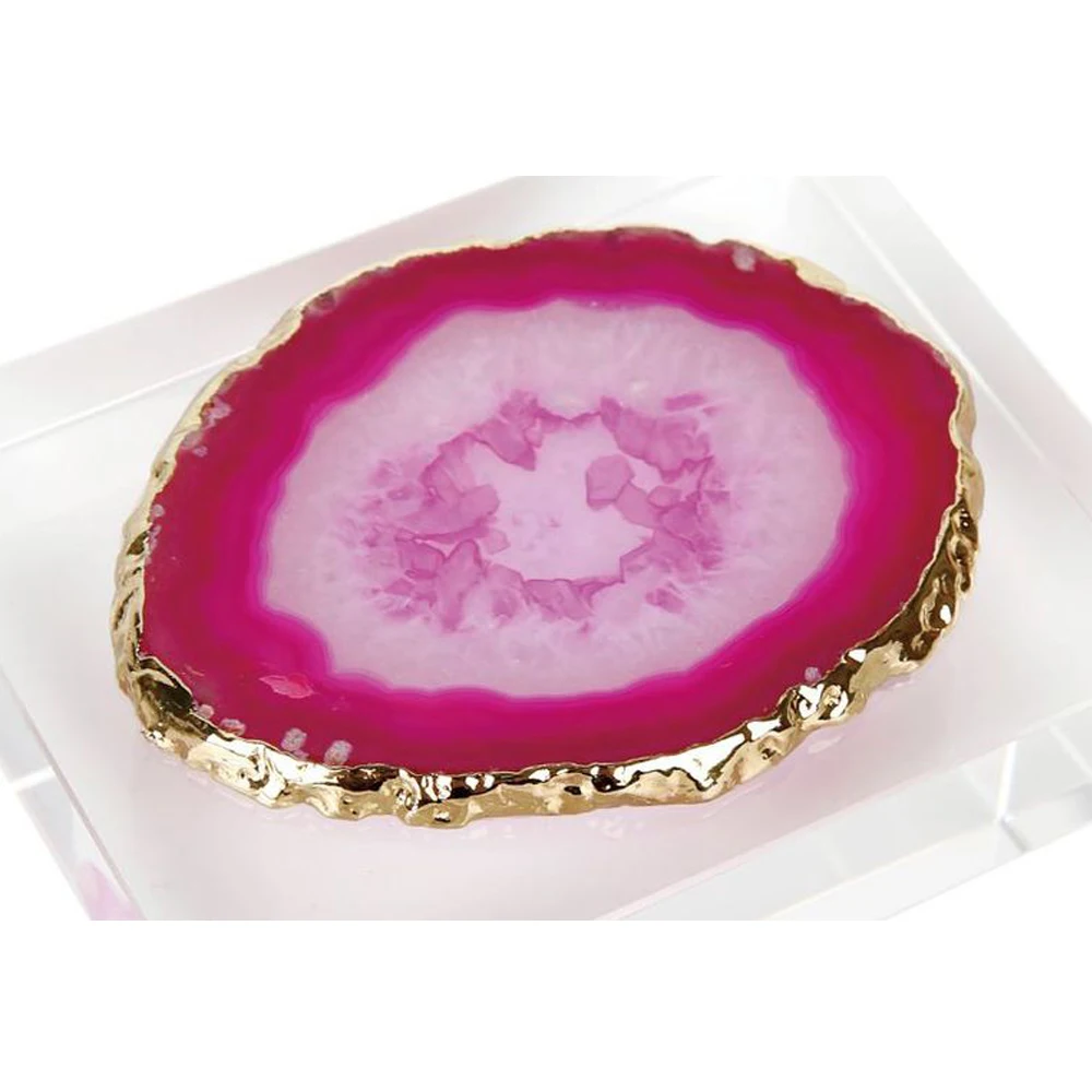 Натуральный агат фрагмент жеоды минеральный образец адиабатическая чашка