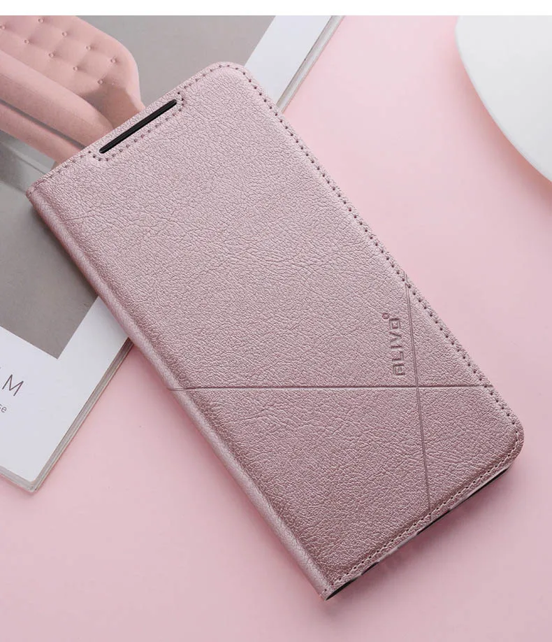 Для Xiaomi Redmi Note 7 Чехол с откидной подставкой Роскошный чехол-портмоне для Xiaomi Redmi 7 Чехол чехол из искусственной кожи Note 7 pro Чехол - Цвет: Rose Gold