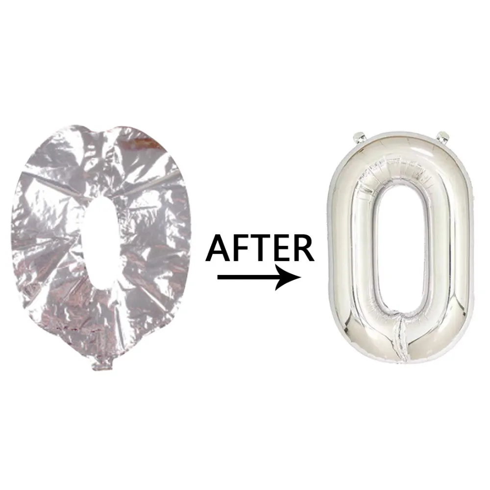 С днем рождения воздушные шары 32 дюймов розовые цифры фольга надувные свадебное