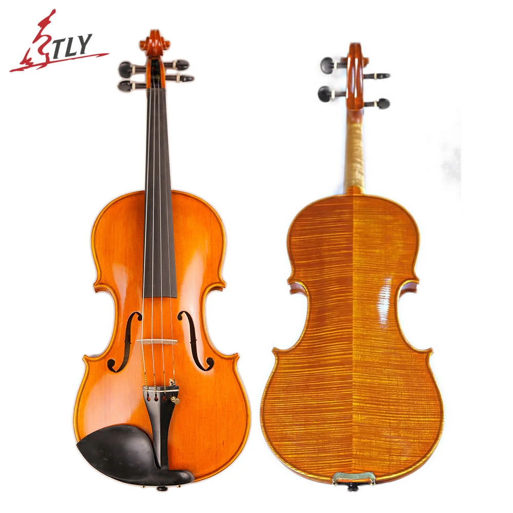 

TONGLING Brand Master Hand-made Violin Europe Stripes Maple Customized Antique Violin