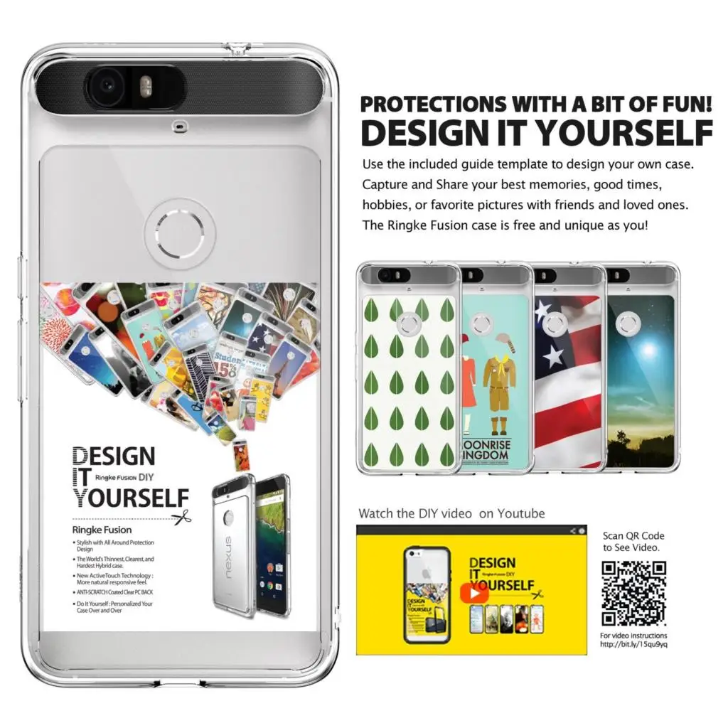 100% Оригинальный Ringke Fusion Google Nexus 6 P чехол Премиум сопротивление падению