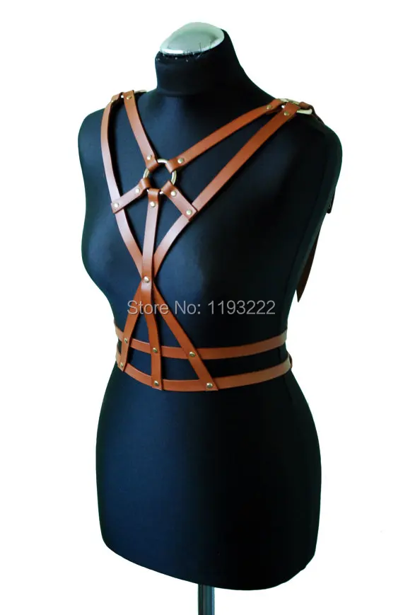 Женские кожаные ремни ручной работы сексуальные в форме меча|leather harness|leather harness