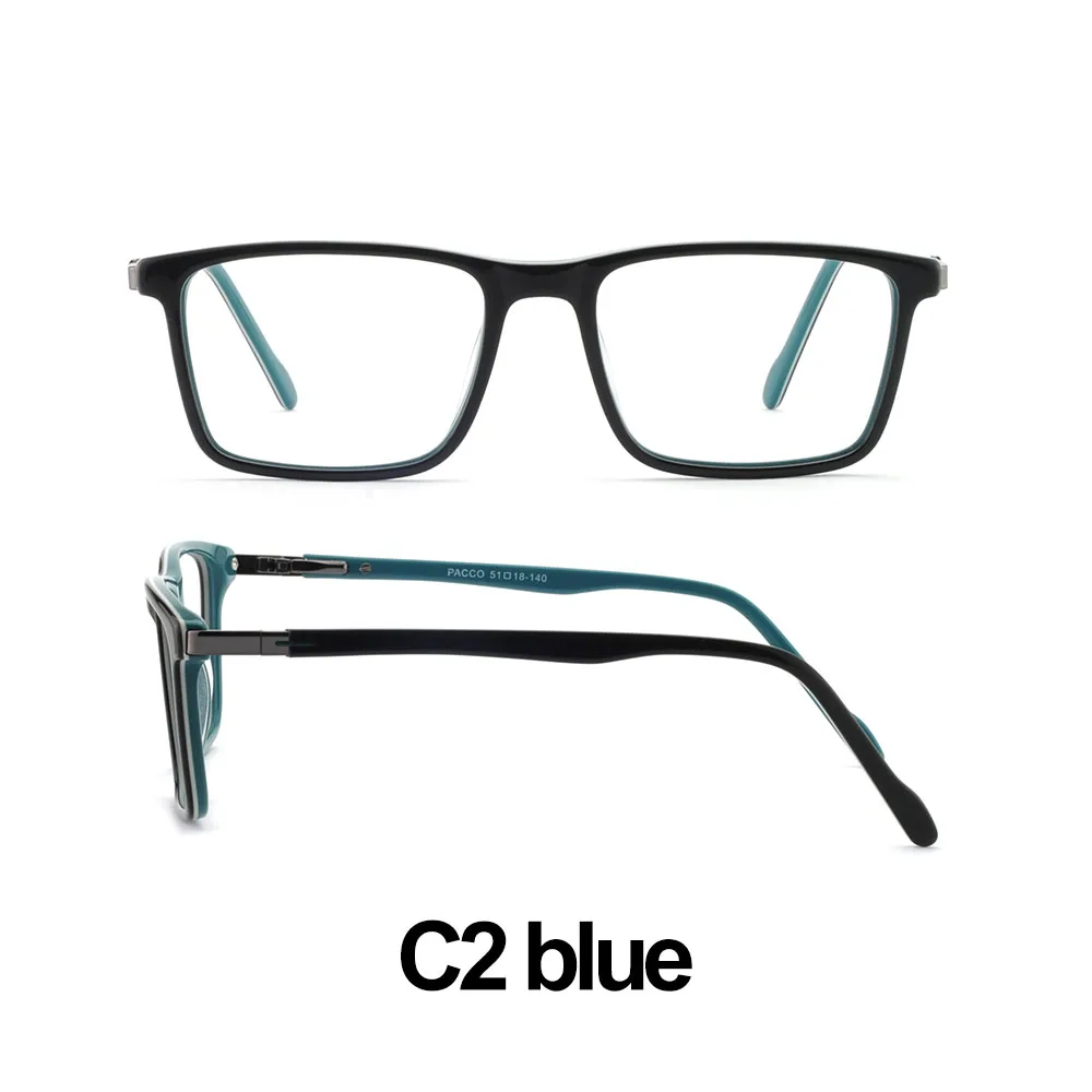 C2 blue Черные игровые очки для мужчин, анти-голубые лучи, очки для близорукости, прогрессивные Мультифокальные оправы для очков, прозрачные линзы, Маре, AZZURO OC7009 - Цвет оправы: C2 blue