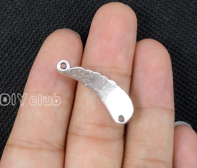 60pcs-антикварные тибетские серебряные крылья Ангела соединитель Подвески 29x10мм |