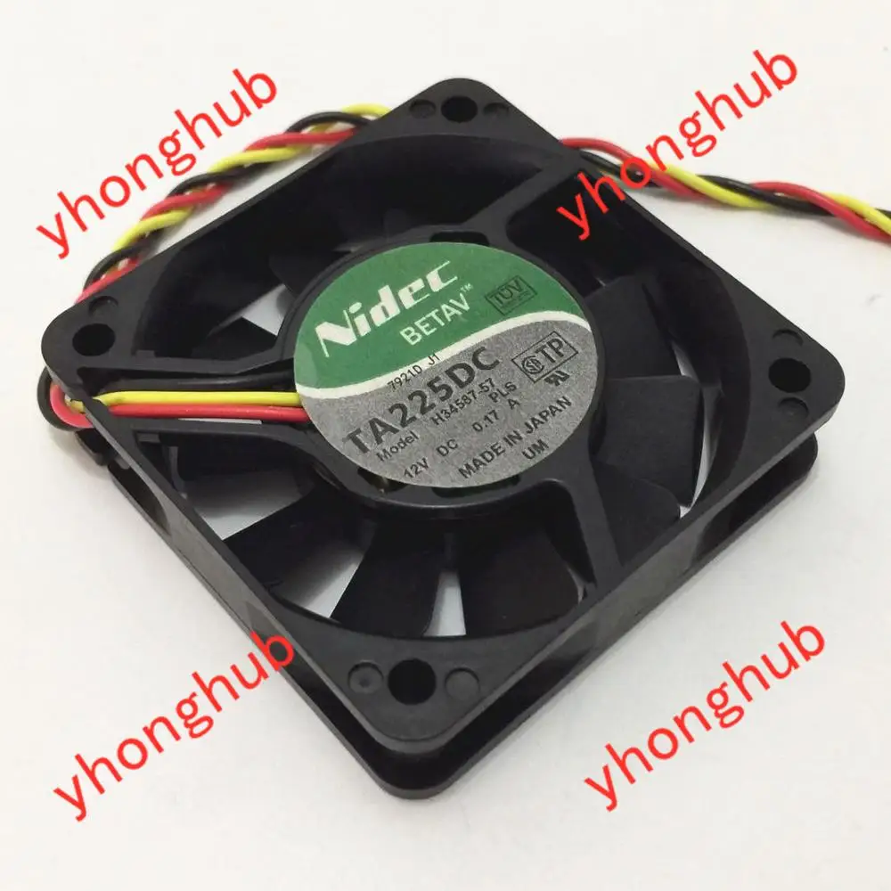 Nidec H34587 57 пожалуйста DC 12V 0.17A 60x60x15 мм Сервер вентилятор охлаждения|square fan|server fandc fan