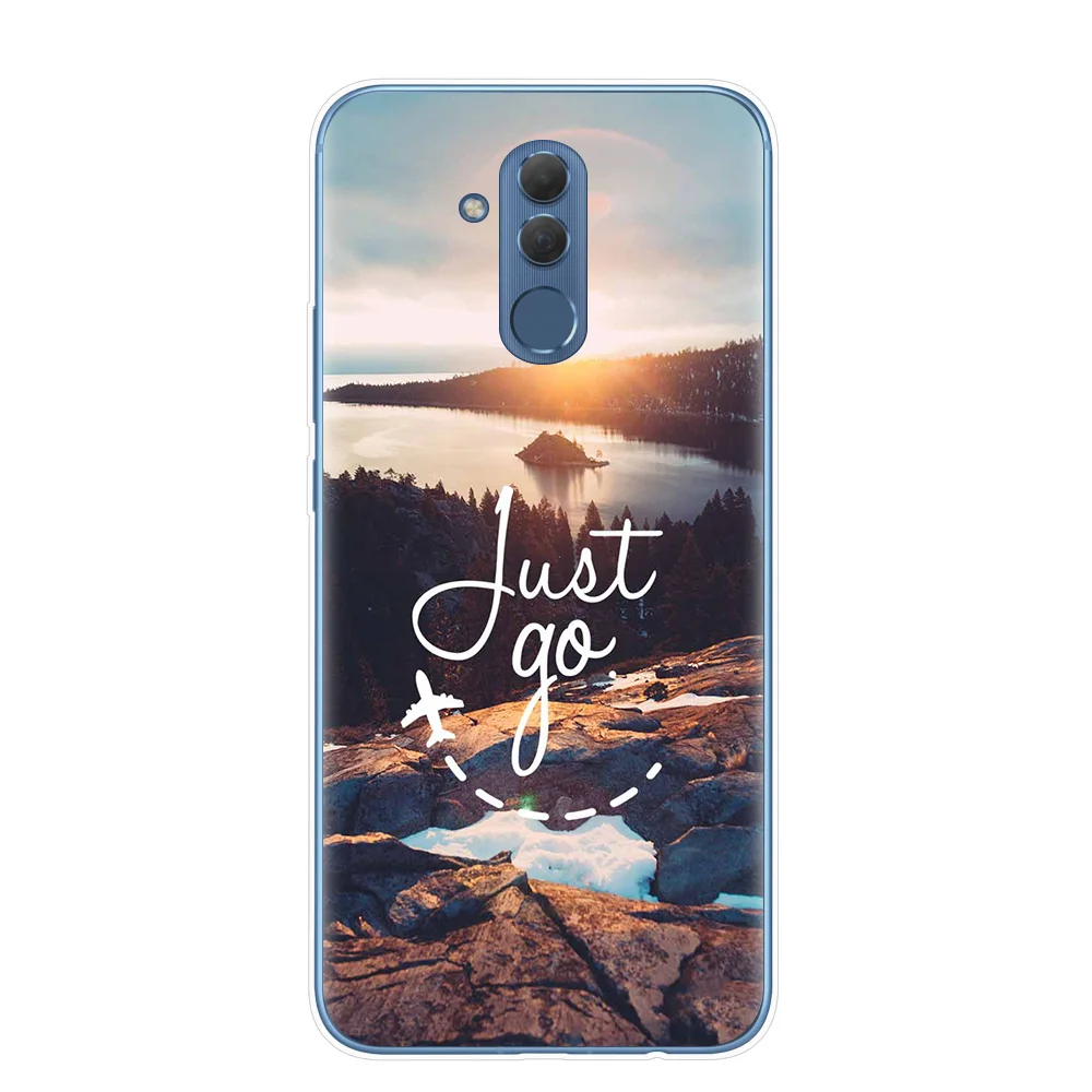 Мягкий ТПУ чехол для телефона Huawei Mate 10 20 Lite Pro Y5 Y6 Prime 2018 Y9 2019 мультяшный с собакой